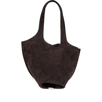 Attico Medium La Scoop Shoulder Bag In Brown