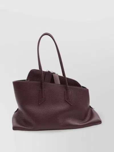 Attico Medium Leather Structured Shoulder Bag