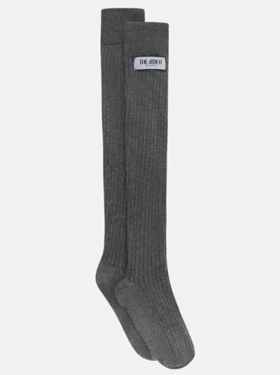 Attico 袜子棉羊绒 In Gray