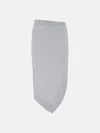 Attico Melange Grey And Beige Midi Skirt In Melange Grey/beige