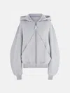 Attico Melange Grey And Beige Sweatshirt In Melange Grey/beige