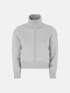 Attico Melange Grey Jacket In Light Grey Melange