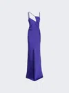 Attico The  Woman Maxi Dress Purple Size 6 Polyester In Multi