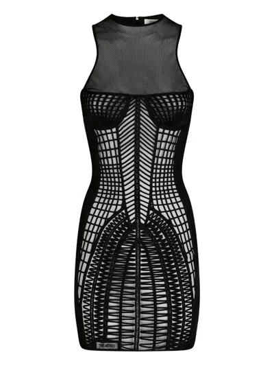 ATTICO MESH MINI DRESS