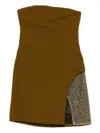 Attico Mesh-panelled Mini Dress - Women's - Polyamide/viscose/acetate/glassviscosepolyester