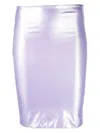 Attico Metallic Sheen Beach Cover-up In Violett