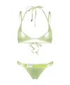 ATTICO METALLIC TRIANGLE-CUP BIKINI