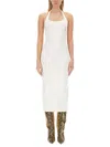 Attico Decorative-buckle Halterneck Dress