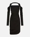 Attico Midi Dress In Black