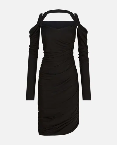 Attico Midi Dress In Black