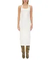 Attico Decorative-buckle Halterneck Dress