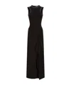Attico Black Midi Dress In Black