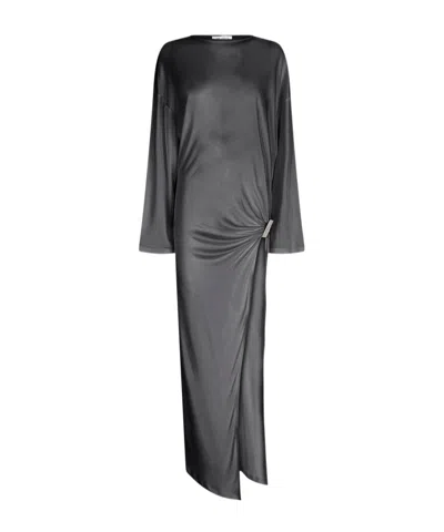 Attico Midi Dress In Black
