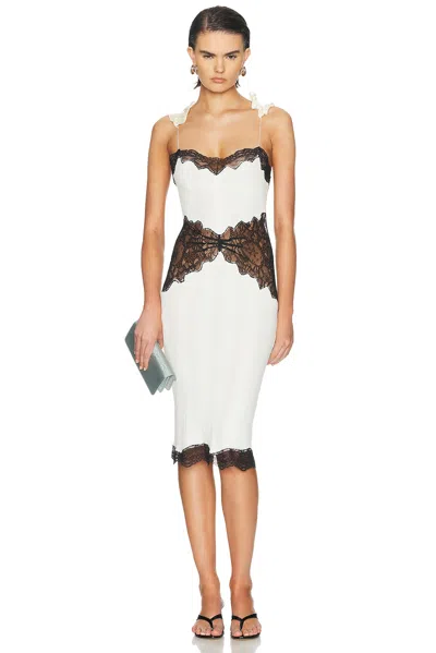 Attico Midi Dress In White