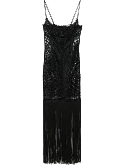 Attico Midi Dress With Embroidery