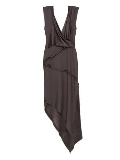 ATTICO MIDI DRESS WITH TWISTED DETAIL