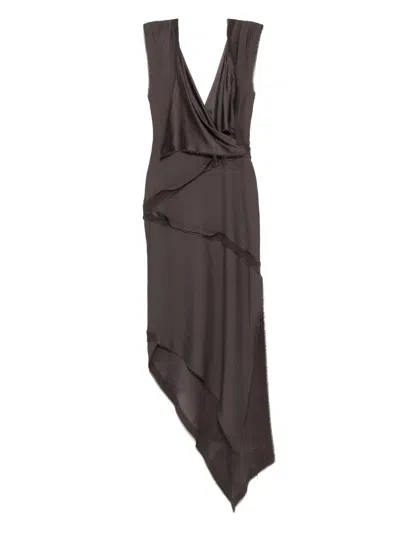 ATTICO MIDI DRESS WITH TWISTED DETAIL