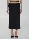 Attico Midi Skirt In Black