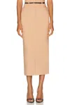Attico Midi Skirt In Nude