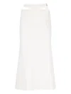 Attico Midi Skirt In White