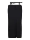 Attico Midi Skirt In Black