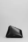 Attico Midnight Logo Detailed Clutch Bag In Black