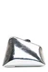Attico Mini Midnight Clutch Bag In Silver