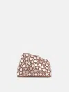 Attico Embellished Leather Midnight Clutch