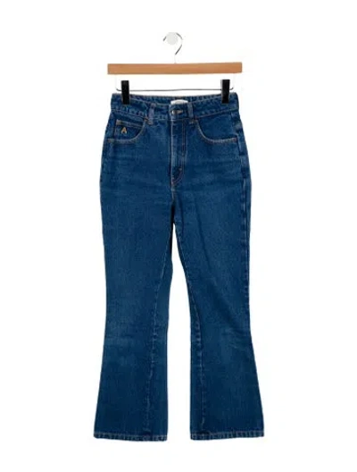 Pre-owned Attico Mid-rise Straight Leg Jeans In Blue