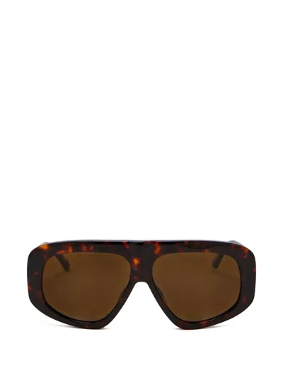 Attico Milano Sunglasses In Brown