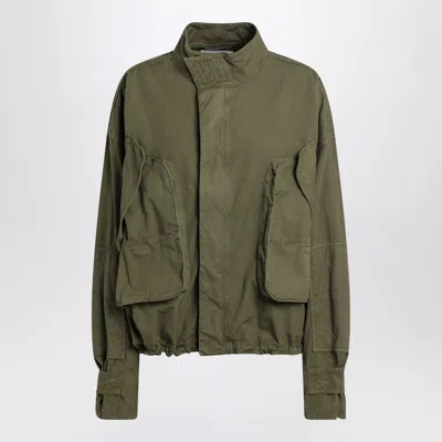 Attico Military Green Cotton Cargo Jacket