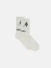 Attico White Stretch Cotton Blend Socks In White