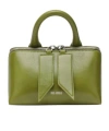 Attico Mini Friday Leather Top Handle Bag In Green