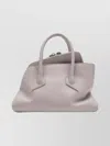 Attico Mini Bag With Double Handles And Metal Hardware In Blue