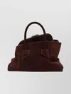 Attico Mini Bag With Structured Shape And Suede Finish