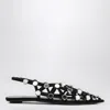Attico Mini Ballerina With Strappy Upper And Mirror Details In Black
