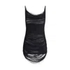 Attico Asymmetric Hem Mini Dress With Charleston Effect