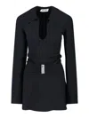 Attico Mini Dress In Brown