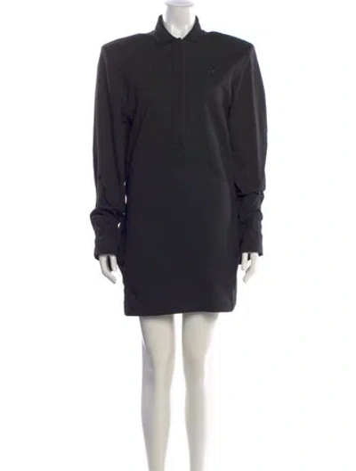Pre-owned Attico Mini Dress In Black