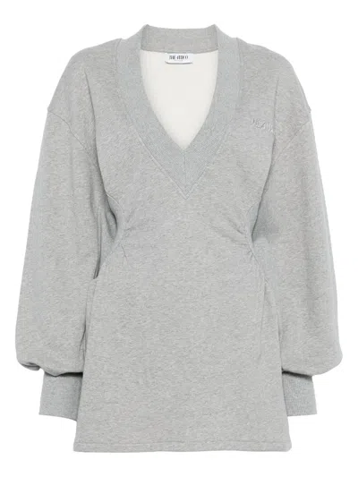 Attico Mini Dress In Gray