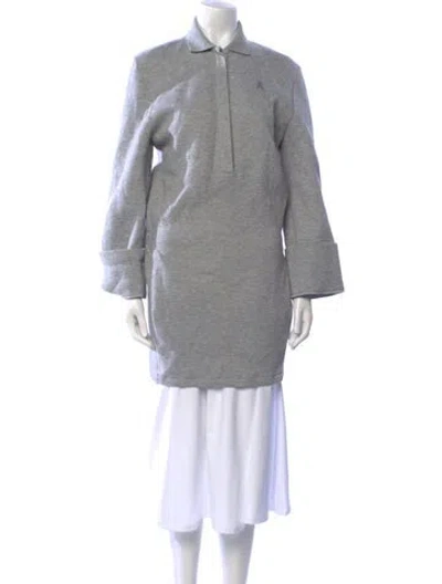 Pre-owned Attico Mini Dress In Gray
