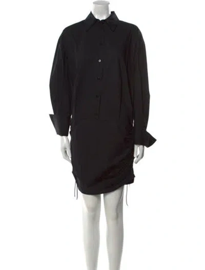 Pre-owned Attico Mini Dress In Gray