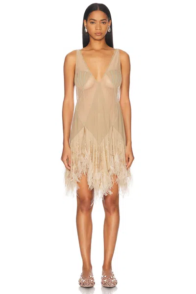 Attico Mini Dress In Ivory