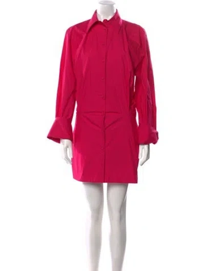 Pre-owned Attico Mini Dress In Pink