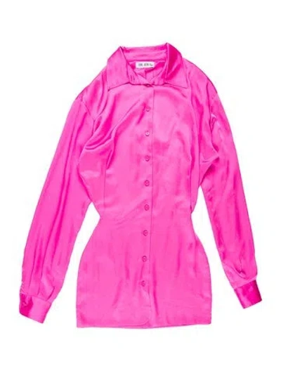 Pre-owned Attico Mini Dress In Pink