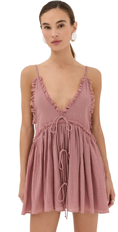 ATTICO MINI DRESS TERRACOTTA