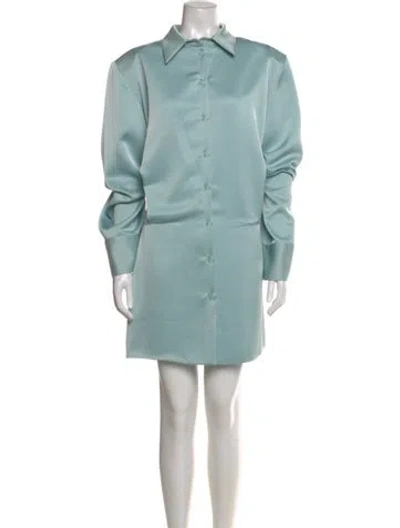Pre-owned Attico Mini Dress W/ Tags In Blue