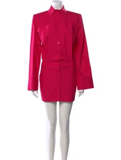 Pre-owned Attico Mini Dress W/ Tags In Pink