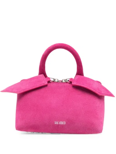Attico Mini Friday Suede Top-handle Tote Bag In Pattern