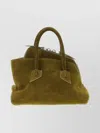 Attico La Passeggiata Mini Leather Tote In Green